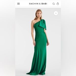 Sachin & Babi Emerald Aubrey gown size 4, new with tags